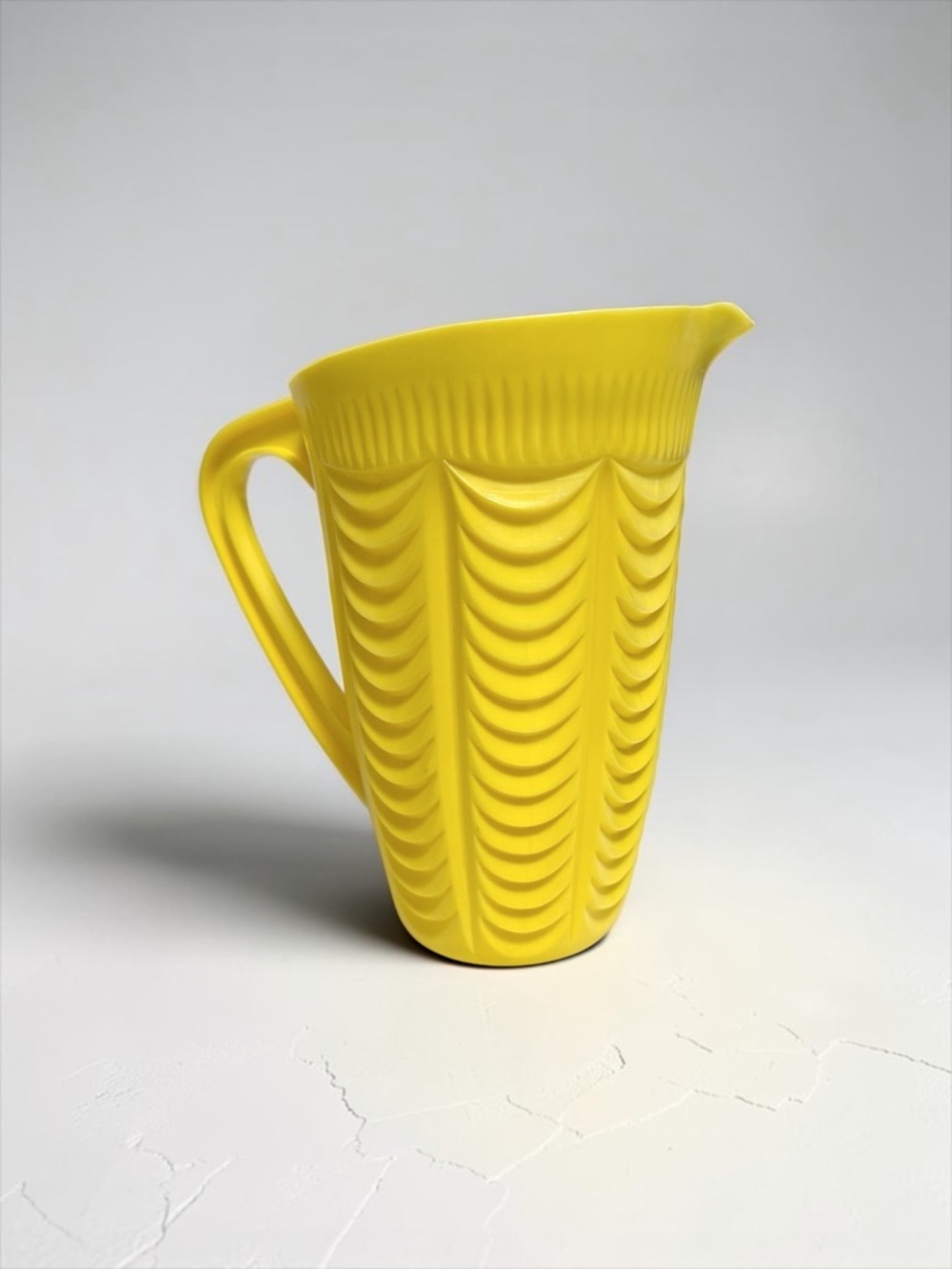 Vintage 70’s Arnold-Ware Rogers Yellow Plastic Pitcher